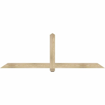 Ekena Millwork Eugene Rough Sawn Timber Gable Bracket, Douglas Fir, 84"W x 28"H x 4"D x 4"F, 8/12 Pitch GBW084X28X0404EUG00RDF